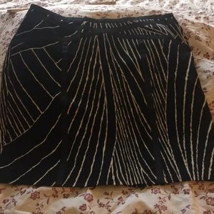 Ann Taylor Skirt- Navy Blue/White